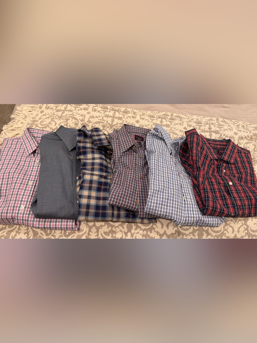 Untuck it- 6 Men's Long-Sleeve Button-Down Shirt Bundle